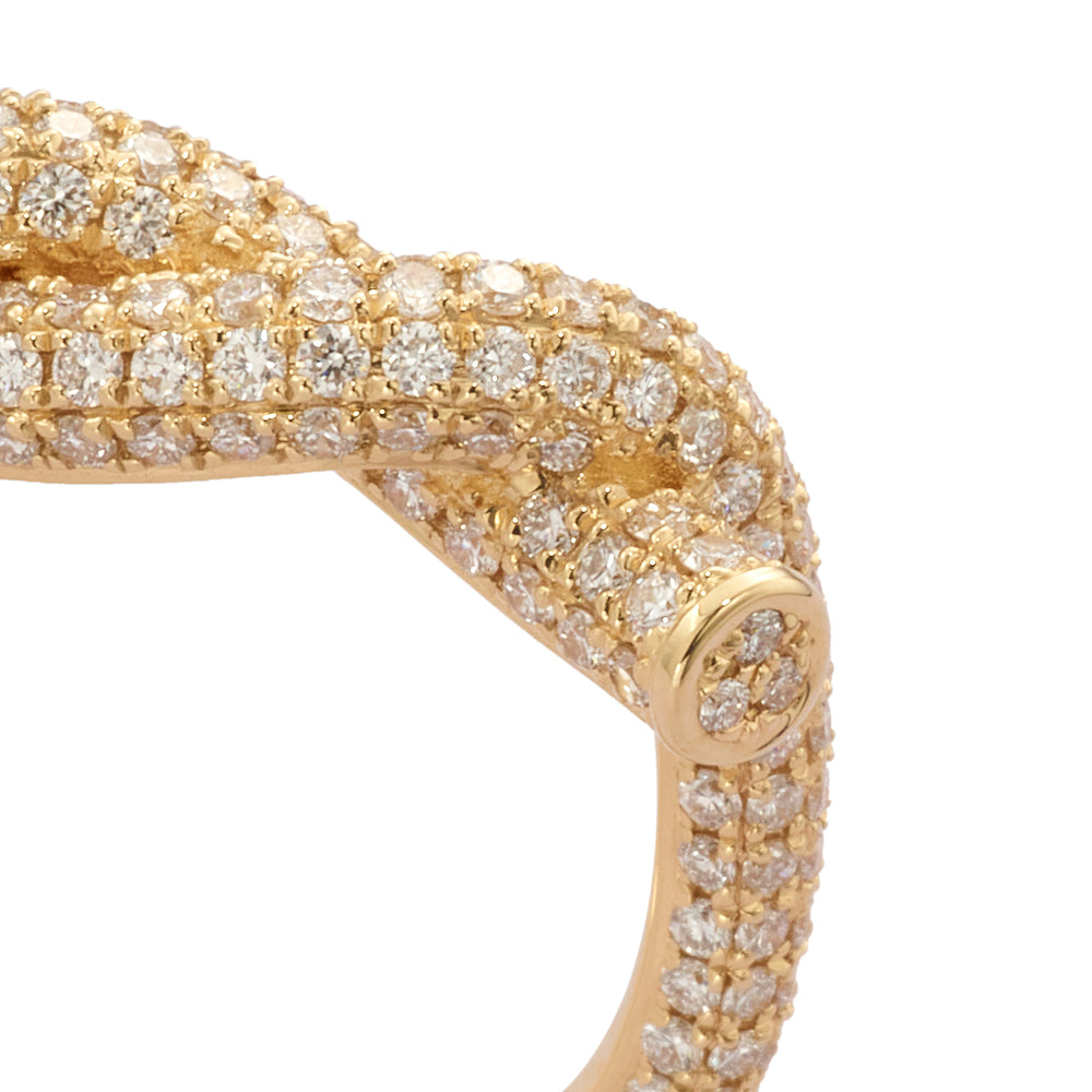 
            
                Load image into Gallery viewer, Fruit Hoops Yellow Gold Full Diamond Ring
            
        