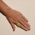 Fruit Hoops Ring (Neon Yellow Enamel)