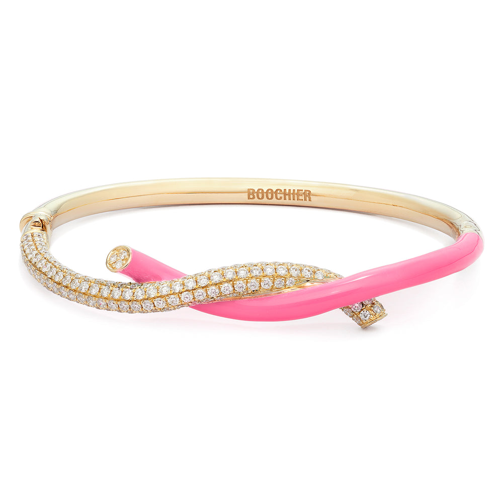 Fruit Hoops Bangle (Neon Pink)