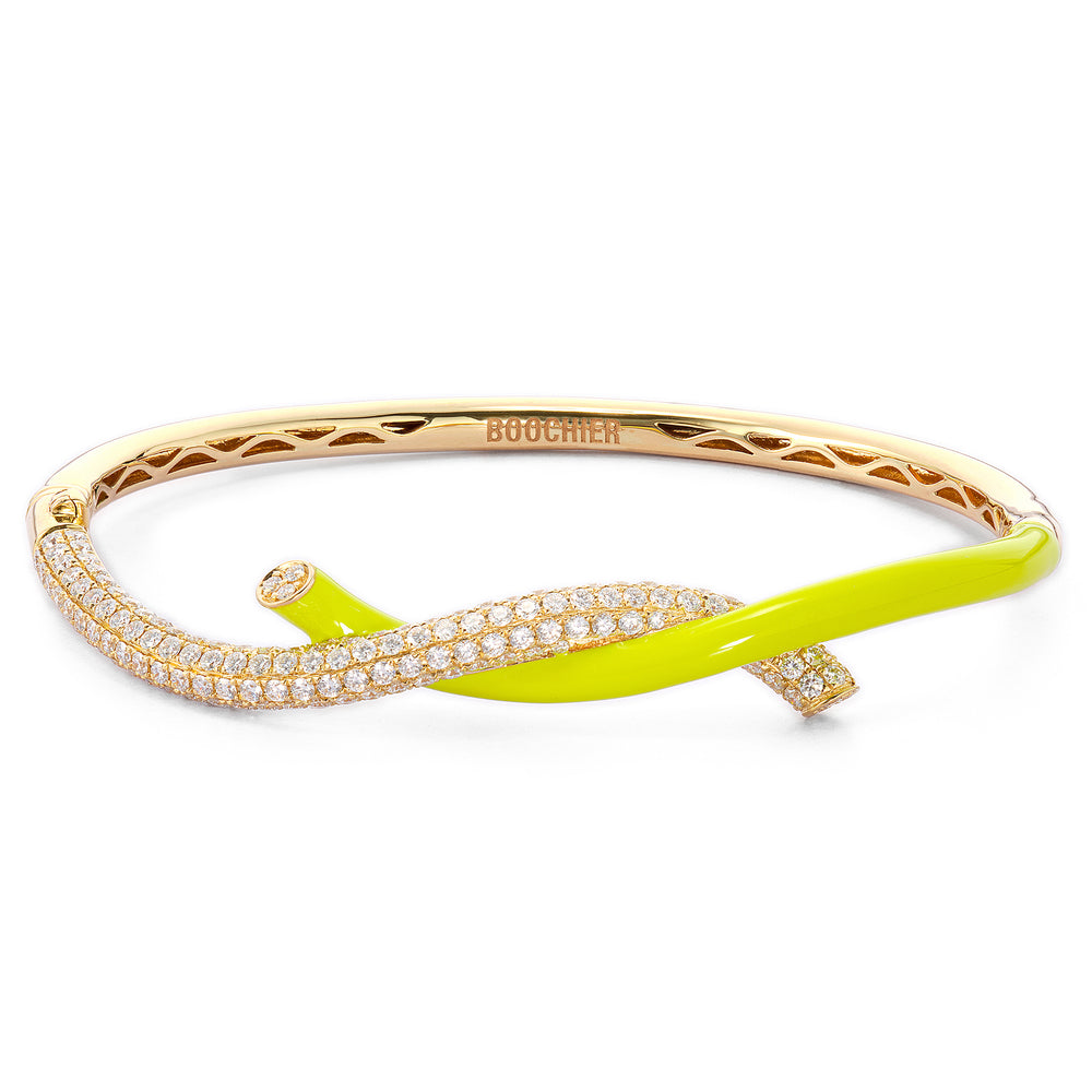 Fruit Hoops Bangle (Neon Yellow)