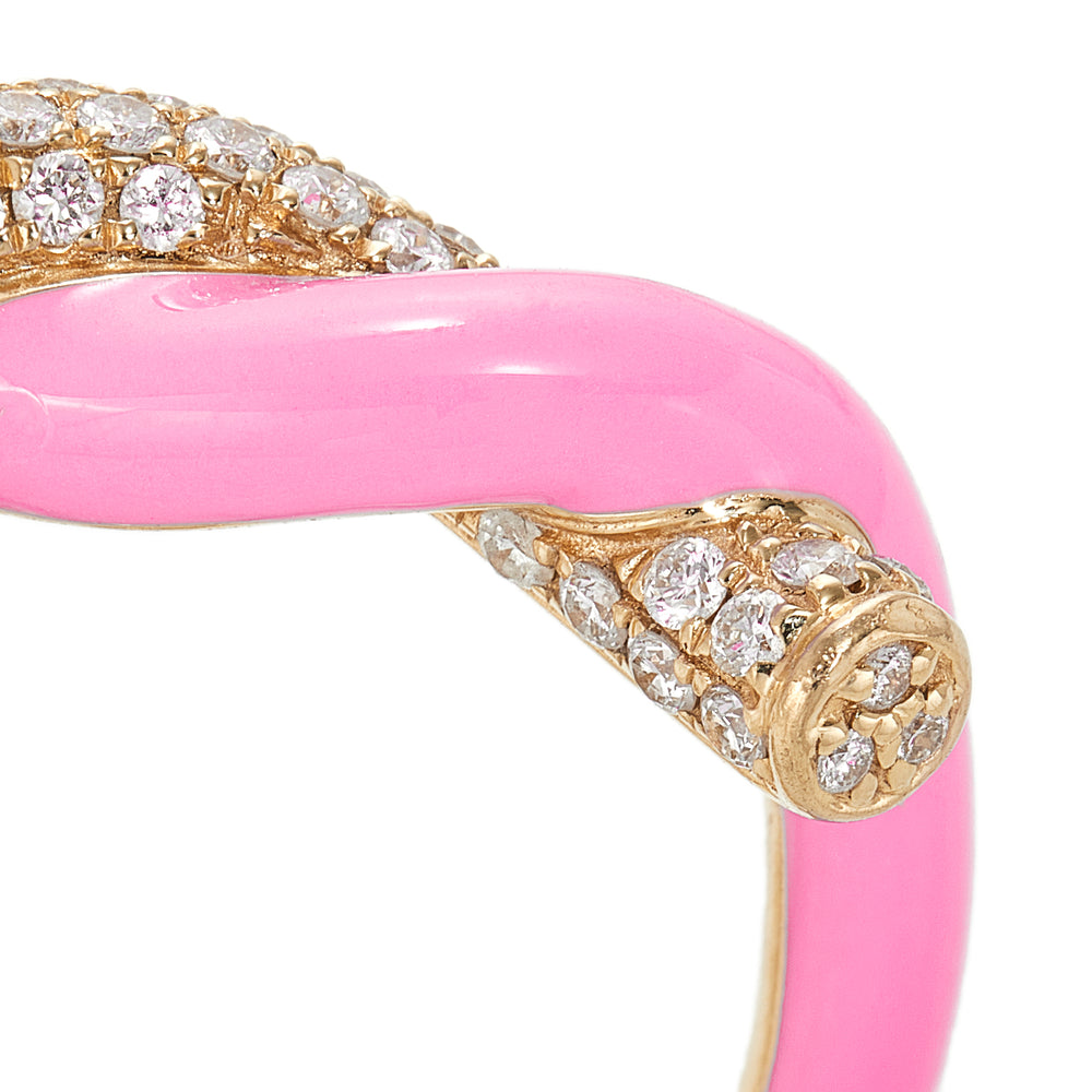 Fruit Hoops Pinky Ring (Neon Pink Enamel)