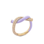 Fruit Hoops Ring (Purple Enamel)