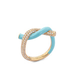 Fruit Hoops Ring (Light Blue Enamel)