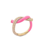 Fruit Hoops Ring (Neon Pink Enamel)