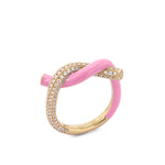 Fruit Hoops Ring (Light Pink Enamel)