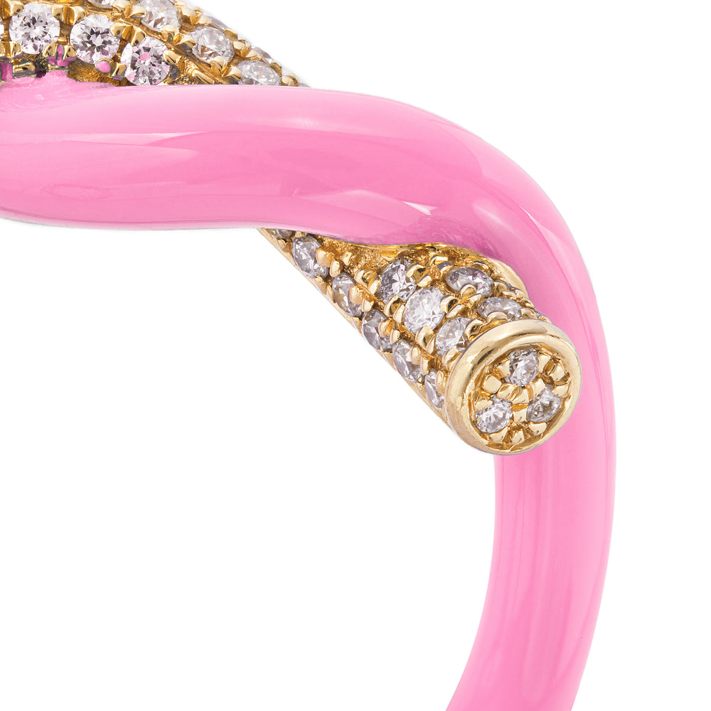 Fruit Hoops Ring (Light Pink Enamel)