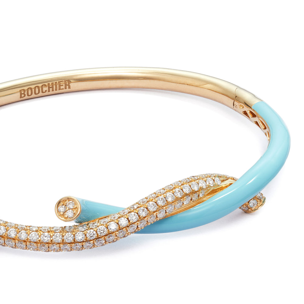 Fruit Hoops Bangle (Light Blue)