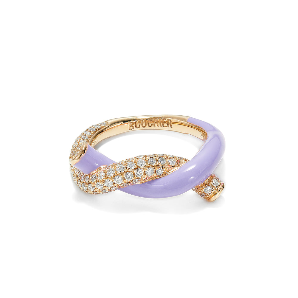 Fruit Hoops Pinky Ring (Purple Enamel)