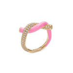 Fruit Hoops Pinky Ring (Neon Pink Enamel)