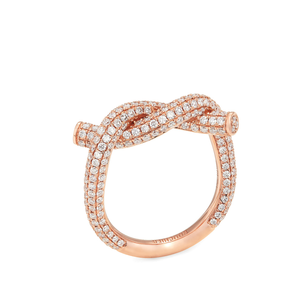 Fruit Hoops Rose Gold Full Diamond Ring