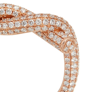 Fruit Hoops Rose Gold Full Diamond Ring