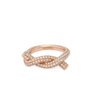 Fruit Hoops Rose Gold Full Diamond Ring